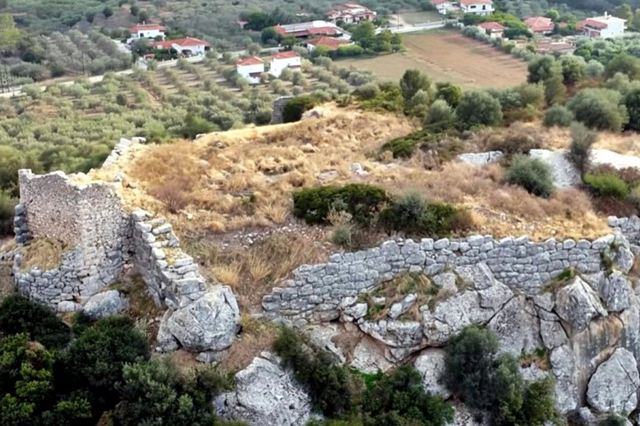 Kazarma - Aerial view of Acropolis from the North